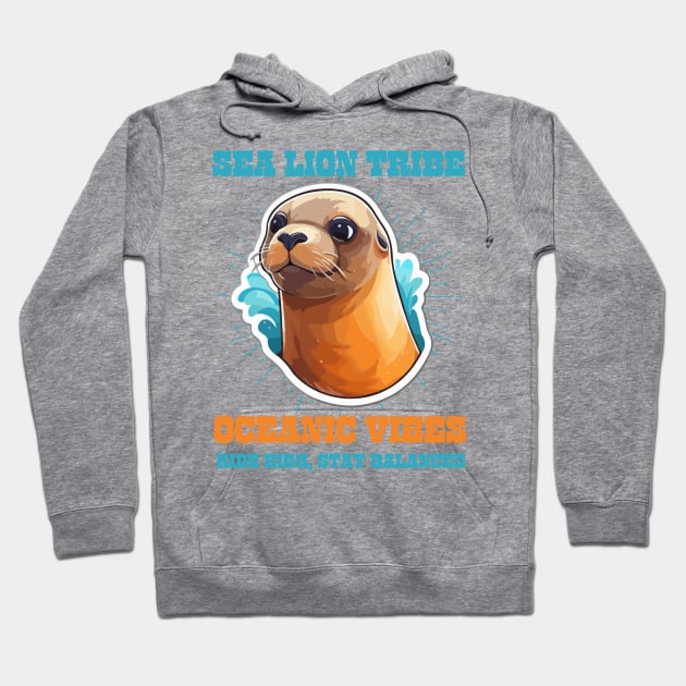 Sea Lion Hoodie by Pearsville